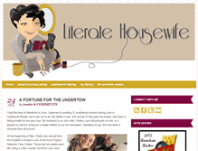 Tablet Screenshot of literatehousewife.com